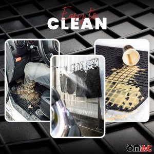 BMW 3 Series E46 Floor Mats - Omac - El Toro Rubber - Black - '99-'05 BMW 3 Series E46 Floor Mats - Omac - El Toro Rubber - Black - '99-'05